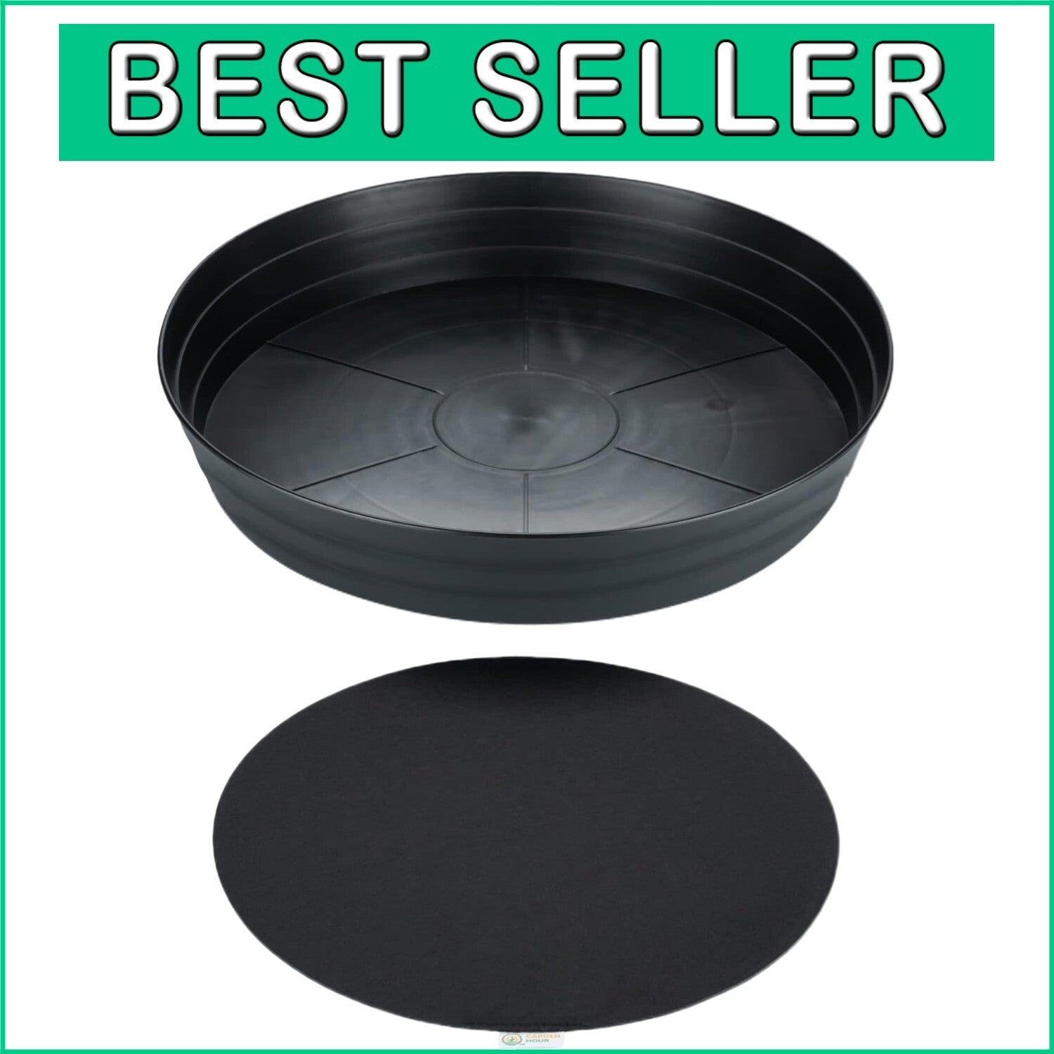 Stylish & Functional 25-Inch Plant Water Catcher - Ideal for Large Potted Plants