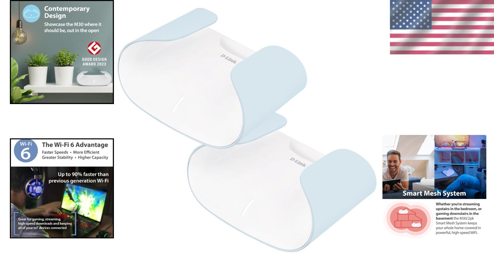 Ultimate AX3000 WiFi 6 Mesh Duo - Fast Connectivity & AI Parental Controls