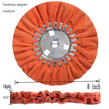 Load image into Gallery viewer, 7-Piece Airway Buffing Wheel Kit for Angle Grinder - 8" Diameter Cloth Set
