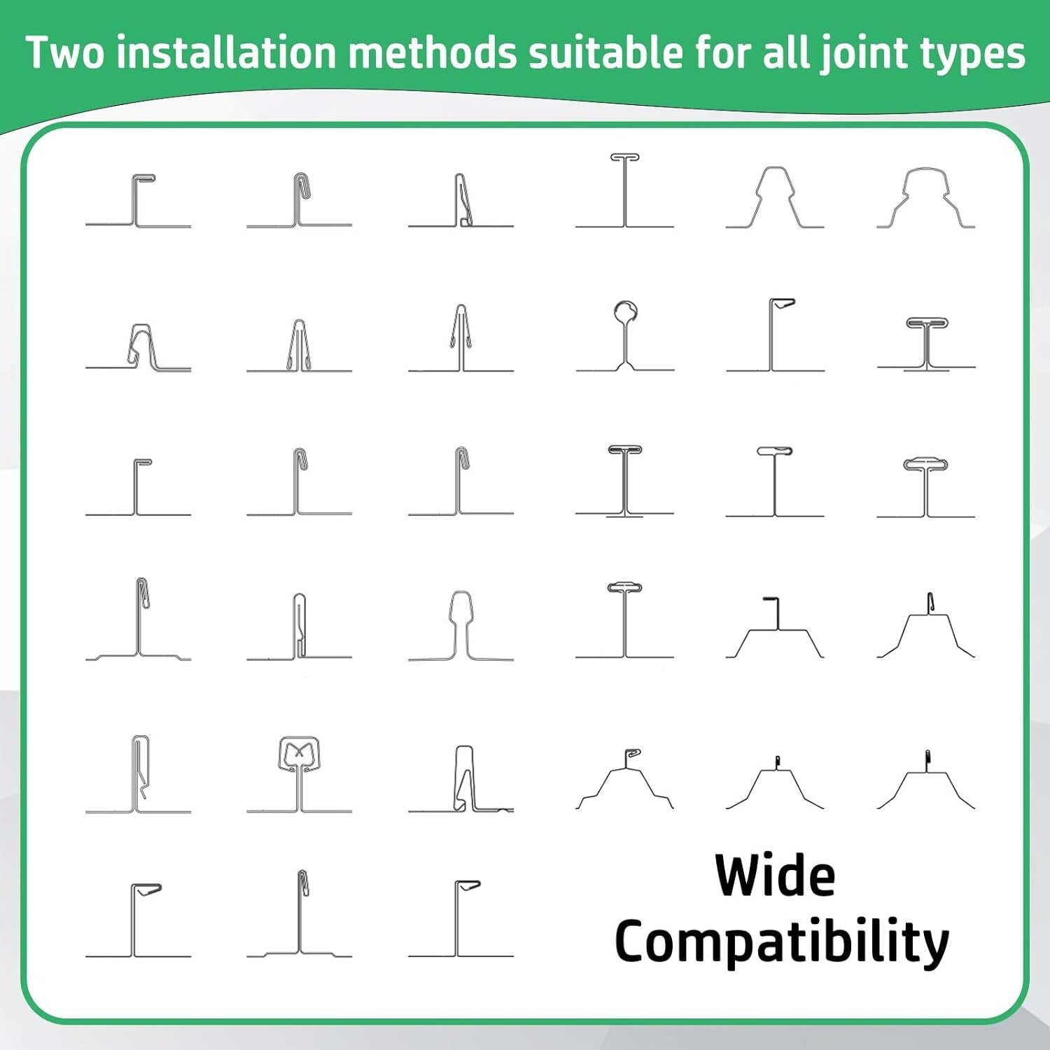 Adjustable Starlink Roof Mount Kit for Seam Metal Roofs - No Drilling Required