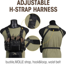 Load image into Gallery viewer, Customizable Tactical Chest Rig - Adjustable Fit with Versatile Gear Storage