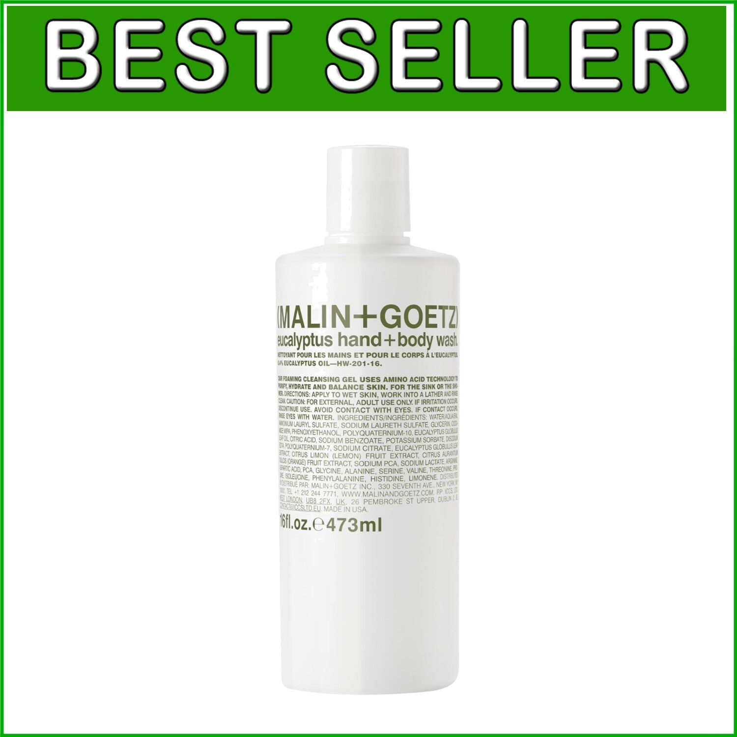 Hydrating Eucalyptus Body Wash - Natural and Non-Irritating for Sensitive Skin