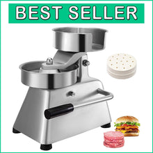 Load image into Gallery viewer, Easy-Clean 5-Inch Burger Press with 1000 Patty Papers for Restaurant &amp; Home Use