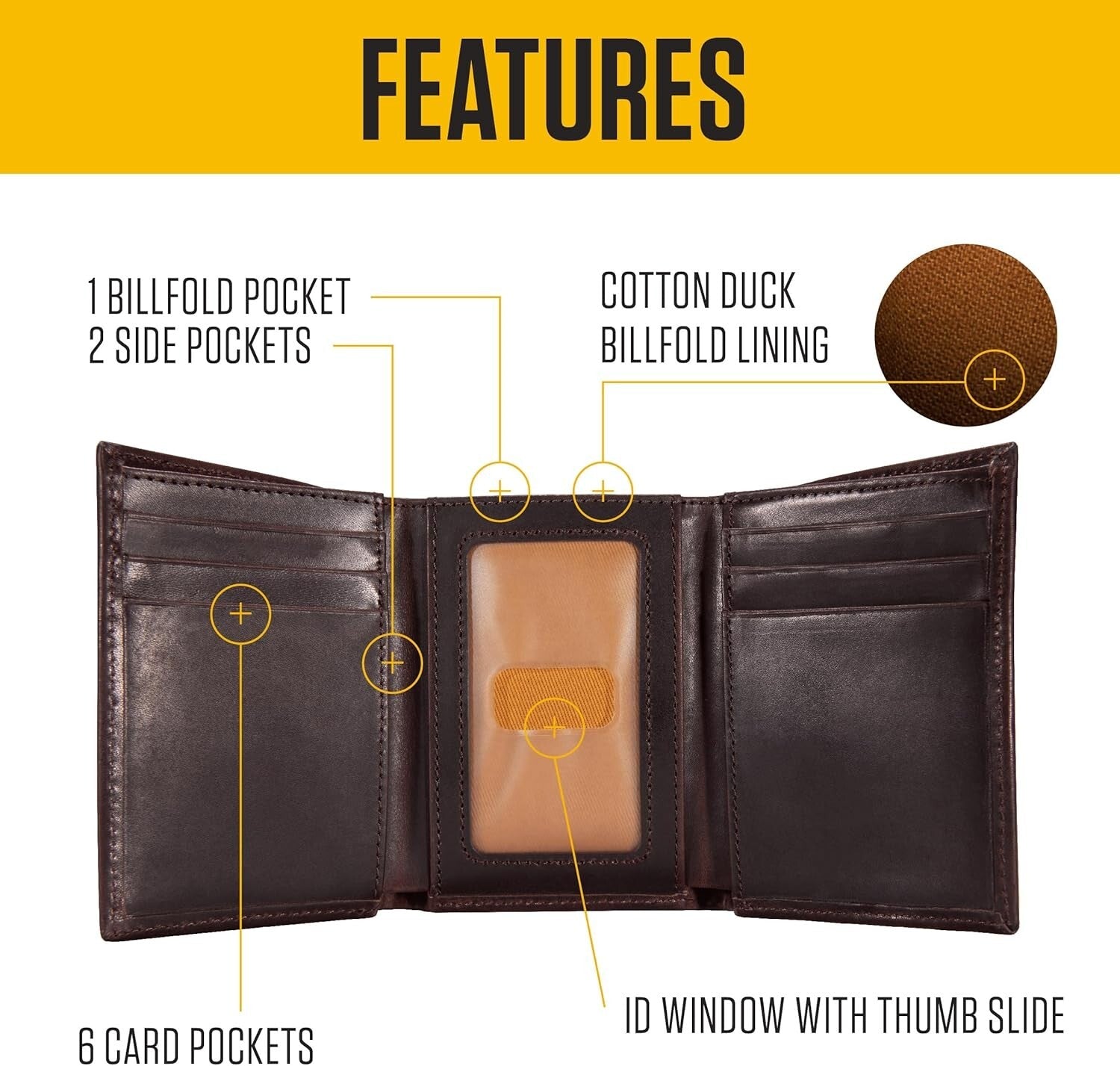 Men's Oil Tan Leather Wallet - Six Credit Card Slots for Modern Life