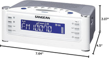 Load image into Gallery viewer, Precision Atomic Clock with Dual Alarm &amp; FM-AM Radio in Classic Silver Finish