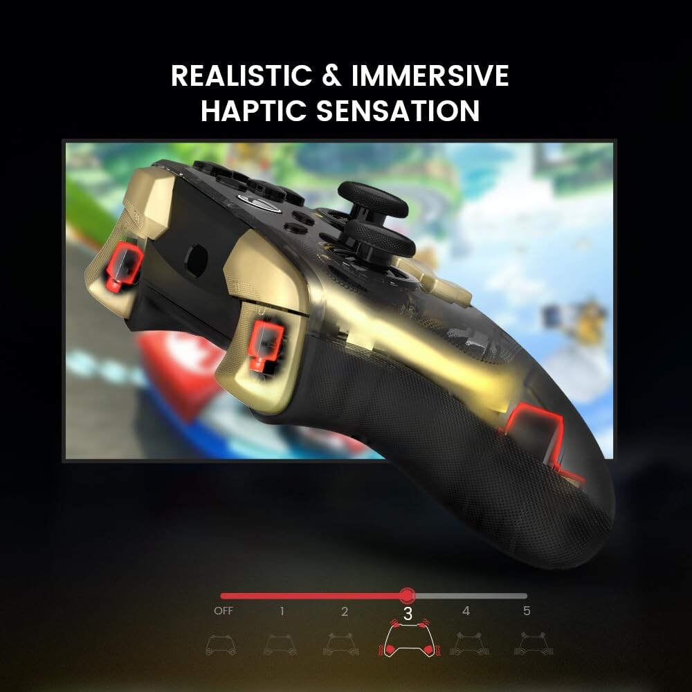 Xbox Compatible Kaleid Flux Controller with Dynamic Lighting & Vibration Control