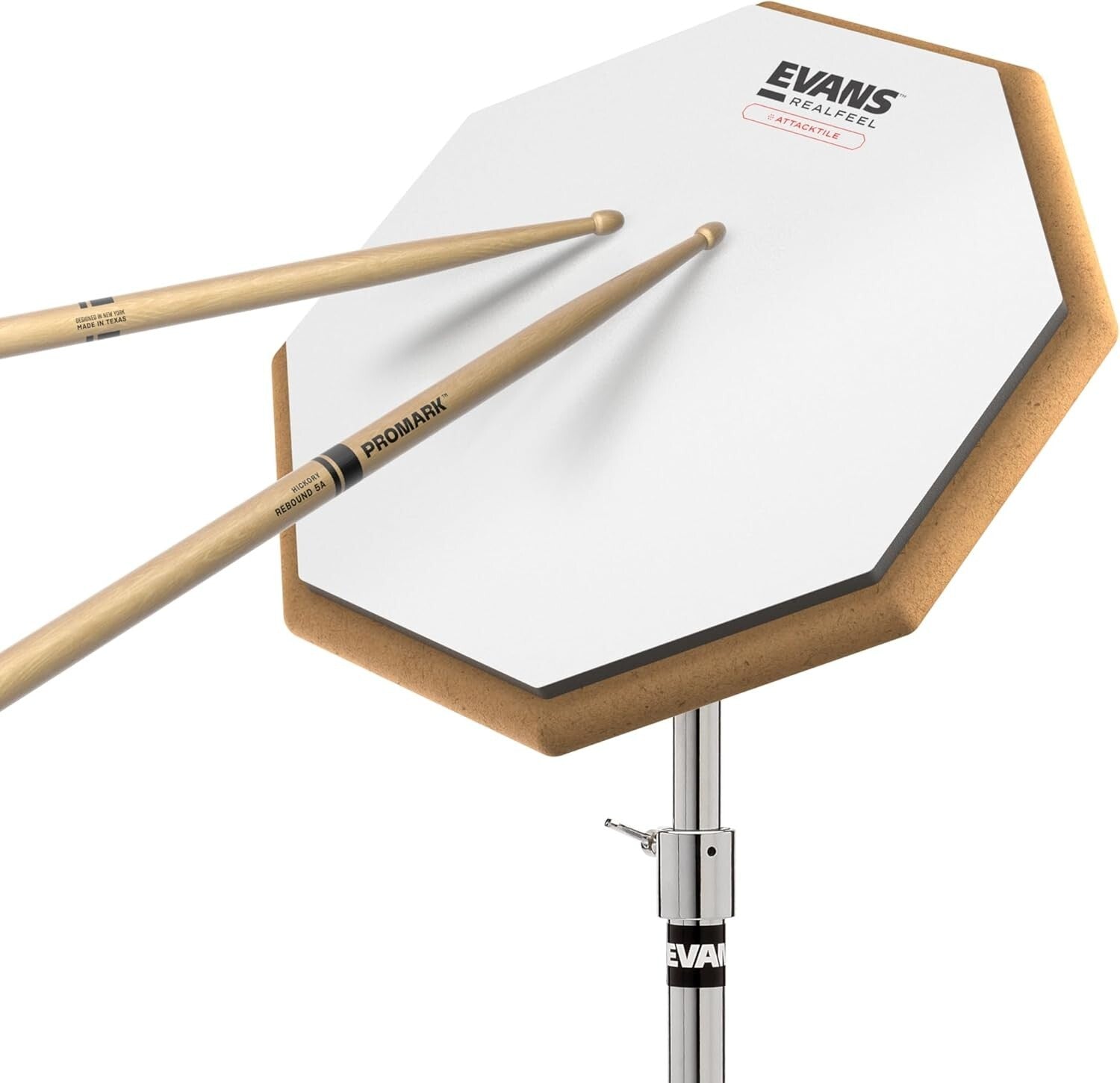 RealFeel Attacktile 10-Inch Drum Practice Pad - Enhanced Techniques Anywhere