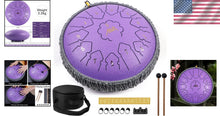 Load image into Gallery viewer, HandPan 12-Inch Steel Tongue Drum with Accessories for Meditation &amp; Healing