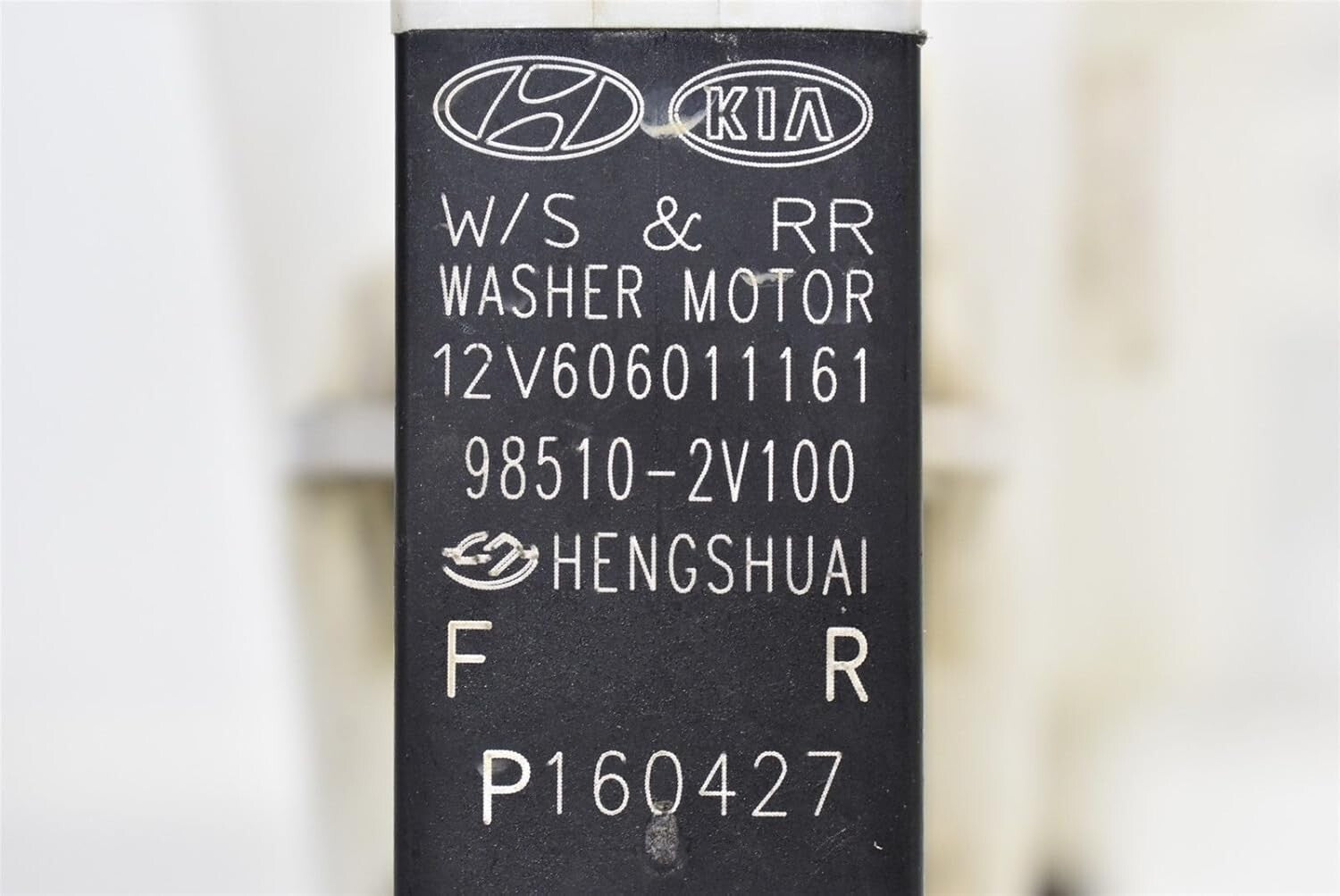 Authentic Windshield Washer Motor and Pump - 2V OEM Assembly, Lightweight Design