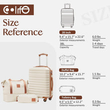 Load image into Gallery viewer, Durable 3-Piece Black Travel Set with TSA Lock &amp; Organized Interior Pockets