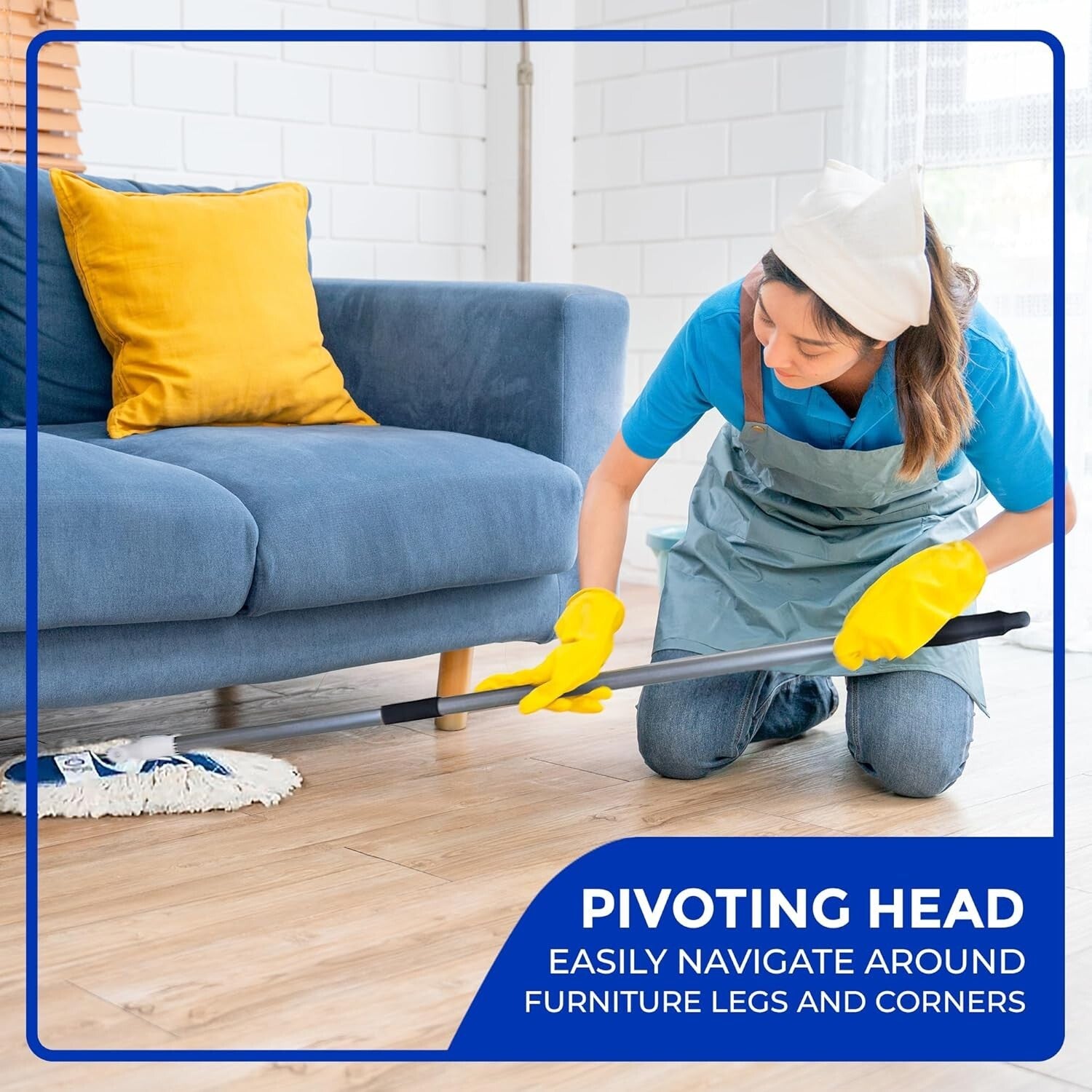 Versatile Heavy-Duty Dust Mop - Ideal for Hardwood Floors & Commercial Use