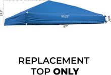 Load image into Gallery viewer, Water-Resistant Royal Blue Canopy Top for Easy Outdoor Coverage - 10x10 Fit