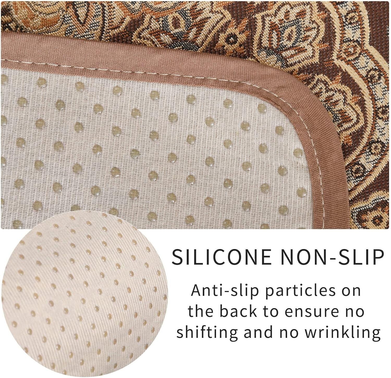 Elegant Waterproof Recliner Chair Covers with Non-Slip Design & Pockets - Brown