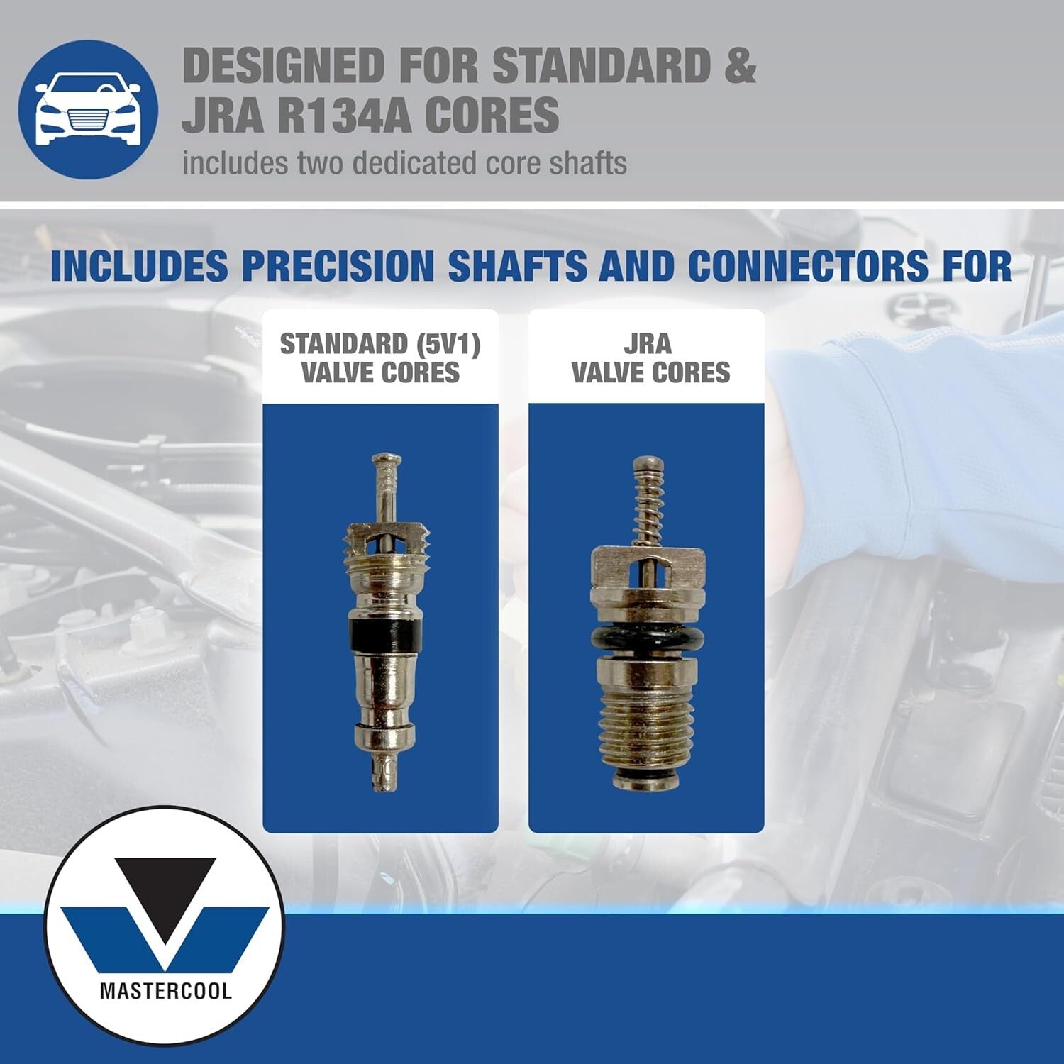 Efficient Valve Core Replacement Kit for R134a with Stainless Steel Tools