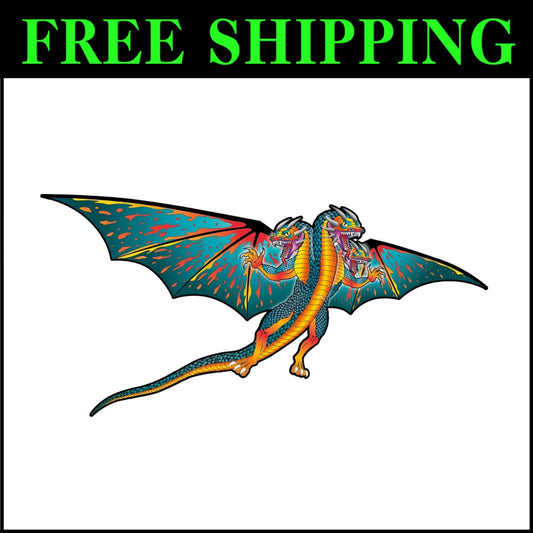 Ultimate 3D Dragon Kite - Lightweight Fiberglass, Family Fun & Adventure