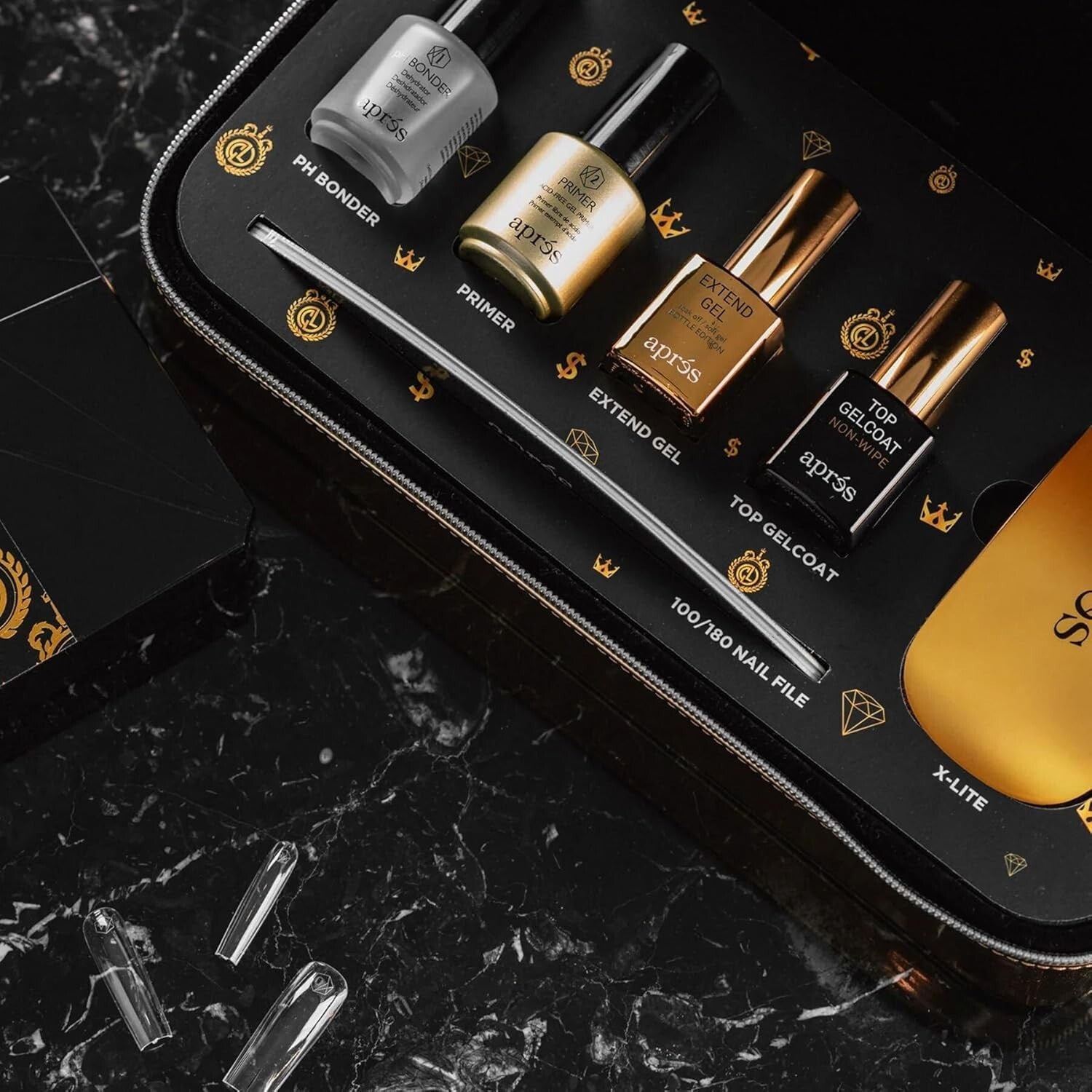 Celebrity Gel-X Nail Kit with PH Bonder, Non-Acid Primer, LED Light & Vegan Case