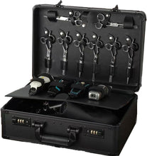 Load image into Gallery viewer, Portable Professional Barber Case - Double Layer Organizer for Tools &amp; Clippers