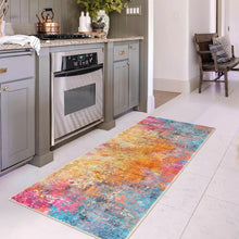 Load image into Gallery viewer, Non-Slip Machine Washable 2x6 Abstract Throw Runner Rug for Indoor Spaces