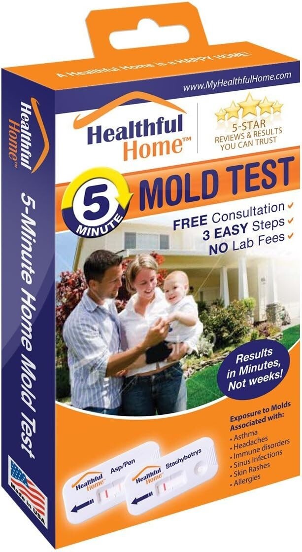 5-Minute Mold Test Kit - Detect Aspergillus & Stachybotrys with Expert Guidance
