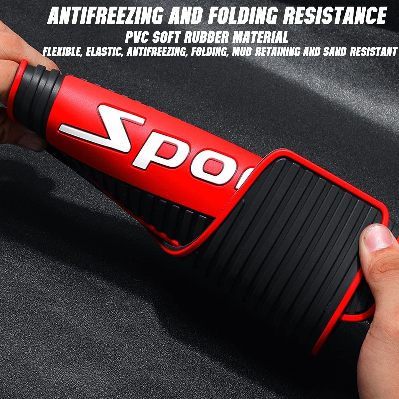 4-Piece Large Universal Mud Flaps - Easy Install Splash Guards for 4X4s & Trucks