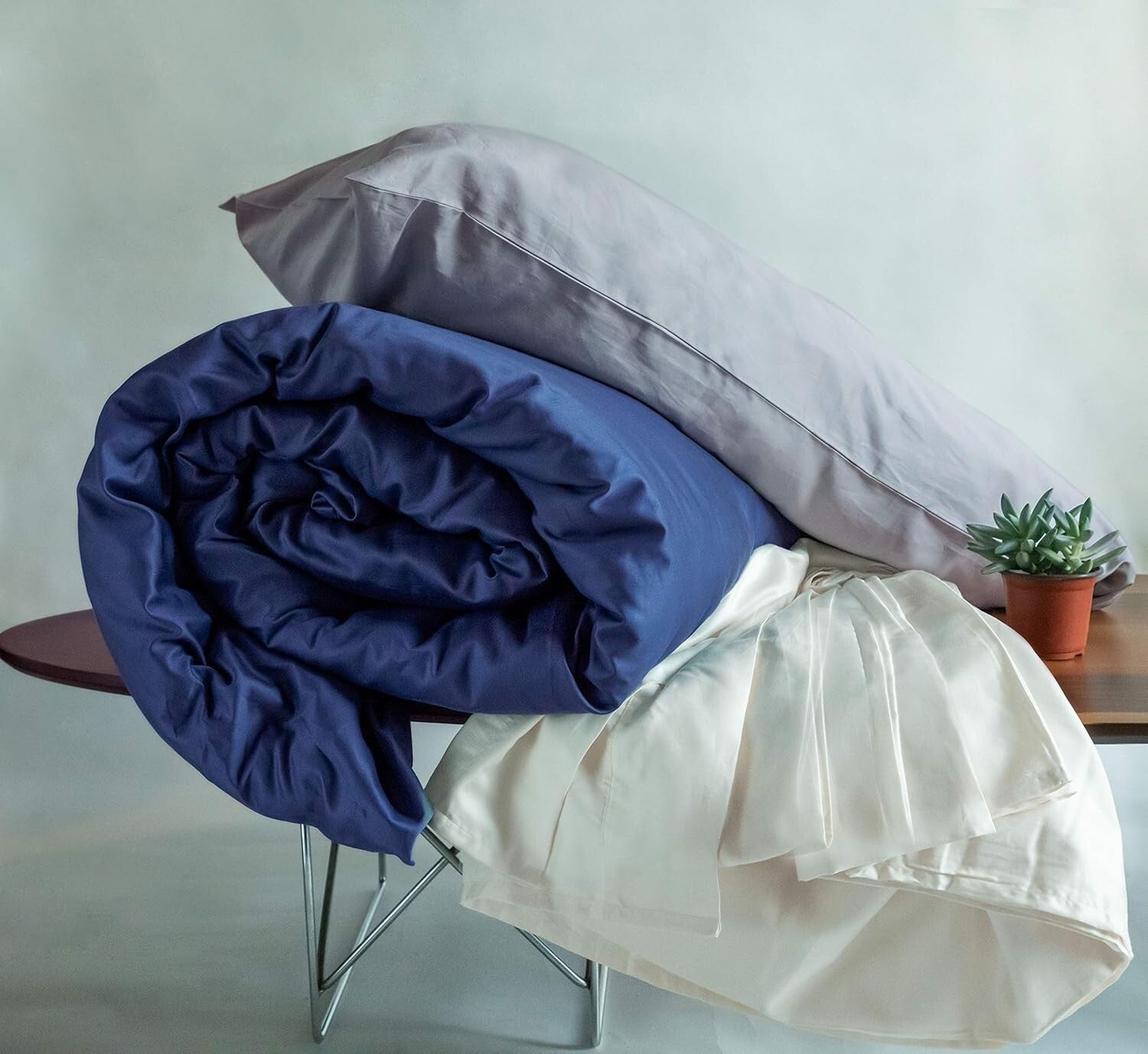 Breathable 100% Organic Cotton King Sheet Set with Deep Pocket - GOTS Certified