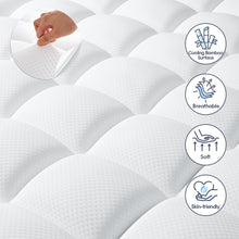 Load image into Gallery viewer, Washable 3-Inch Cooling Gel &amp; Pillow Top Mattress Topper for Ultimate Comfort