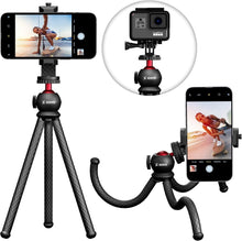 Load image into Gallery viewer, Versatile Action Camera &amp; Smartphone Tripod - SquidGrip with Neo-Rubber Legs