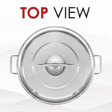 Load image into Gallery viewer, Commercial Quality 30 Quart Stainless Steel Stock Pot with Riveted Handles