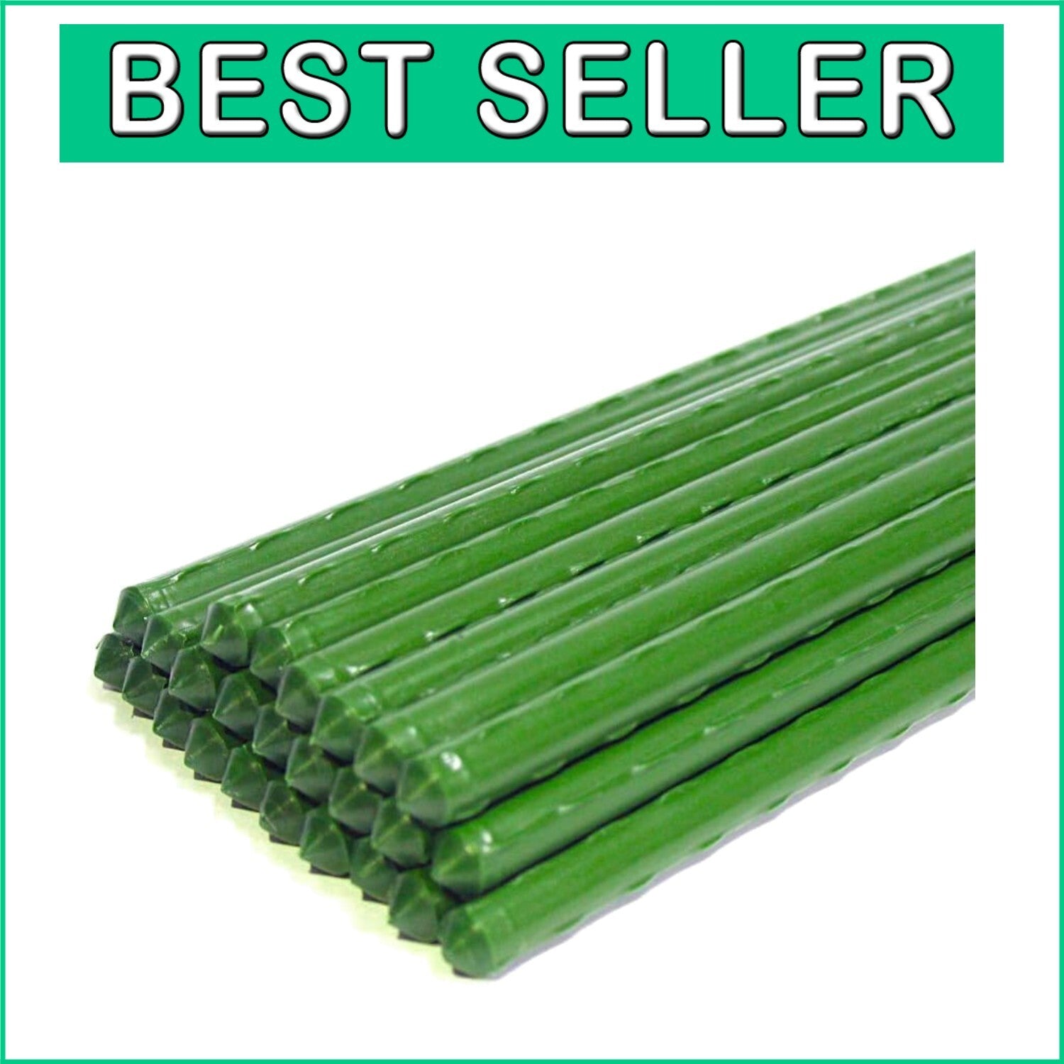 50 Pack of Heavy-Duty 6ft Plant Stakes for Strong Tomato and Climbing Support