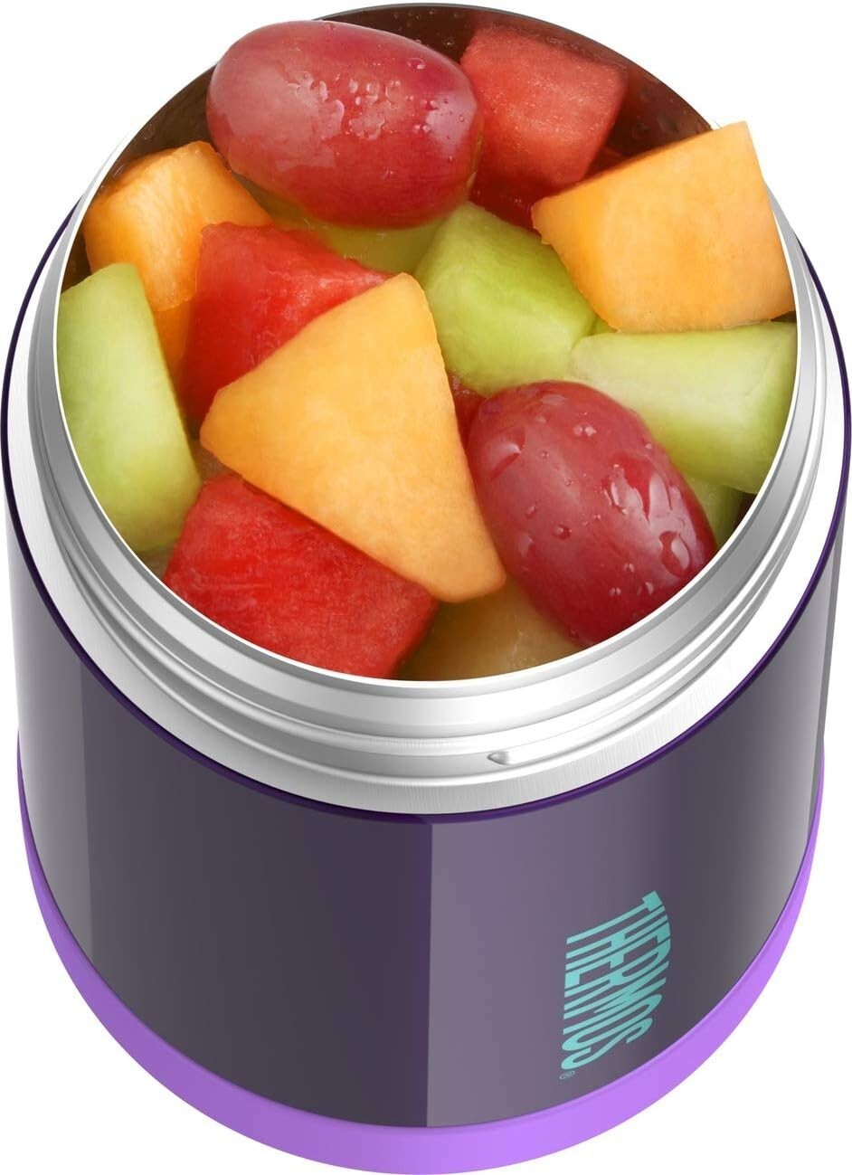 Durable Stainless Steel 16 Oz FUNTAINER Kids Food Jar - Cold Drinks for 12 Hours