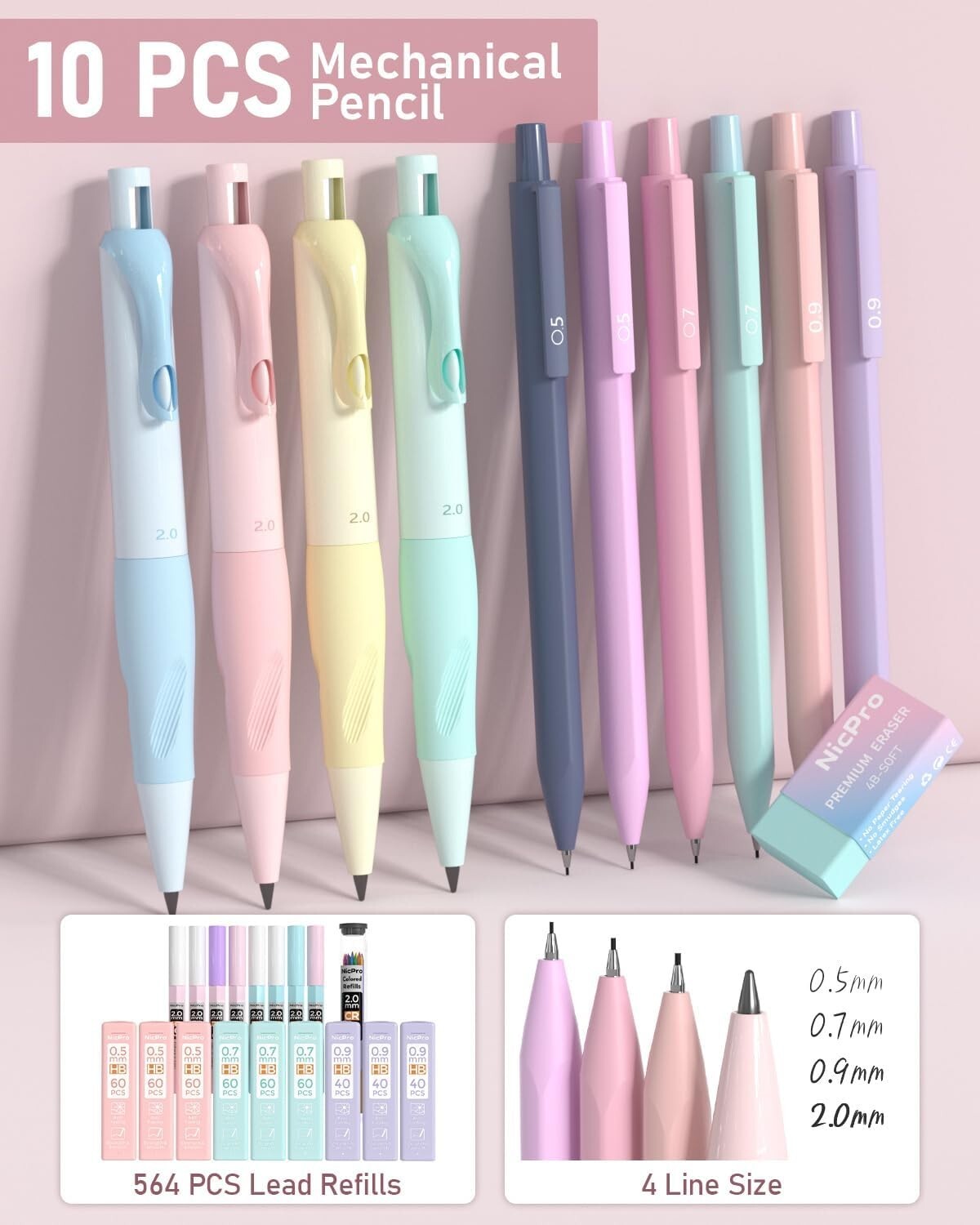 78-Piece Aesthetic School Supplies Set with Cute Pastel Pen Case & Highlighters