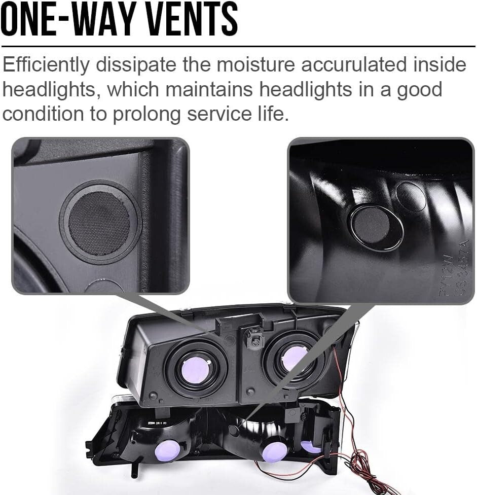 Direct Bolt-On Chrome Headlight Assembly for 2003-2006 Chevy Silverado 1500/2500