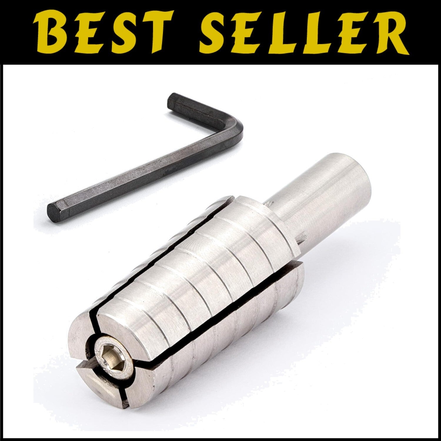 Durable Stainless Steel Ring Mandrel for Lathes - Sizes 11-14, Effortless Use