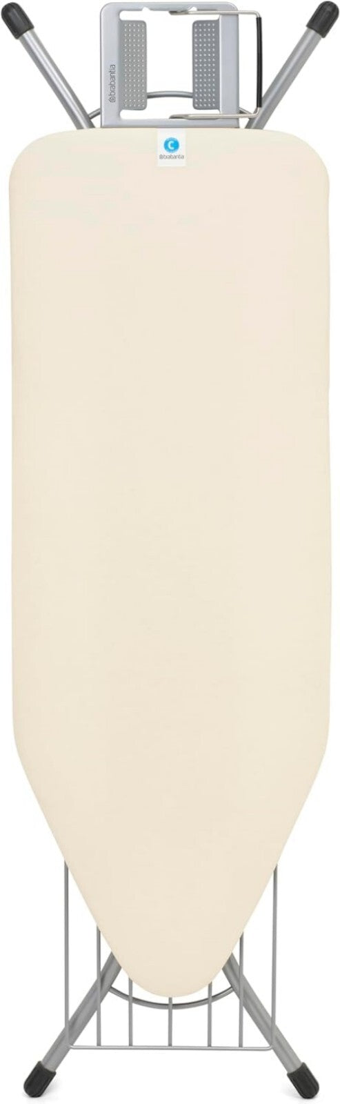 Efficient Ironing Board with 7 Height Options & Child Safety Locks - Ecru
