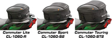 Load image into Gallery viewer, Black Commuter Sport Motorcycle Tail Bag – Waterproof with Reflective Accents