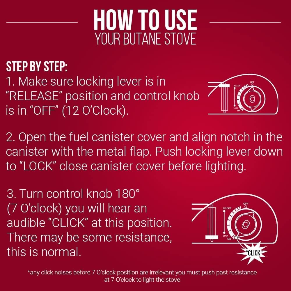 Versatile Grill Boss Camp Stove - Ideal for Tailgating, Hiking & Emergencies