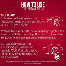 Load image into Gallery viewer, Versatile Grill Boss Camp Stove - Ideal for Tailgating, Hiking &amp; Emergencies