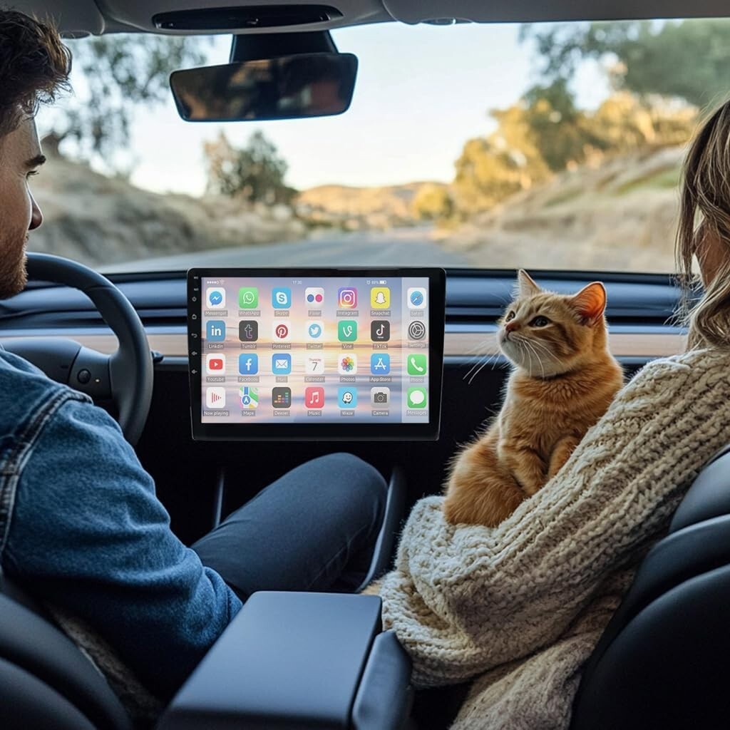 10.1-Inch Anti-Glare Car Screen Protector - Scratch Resistant & Anti-Fingerprint