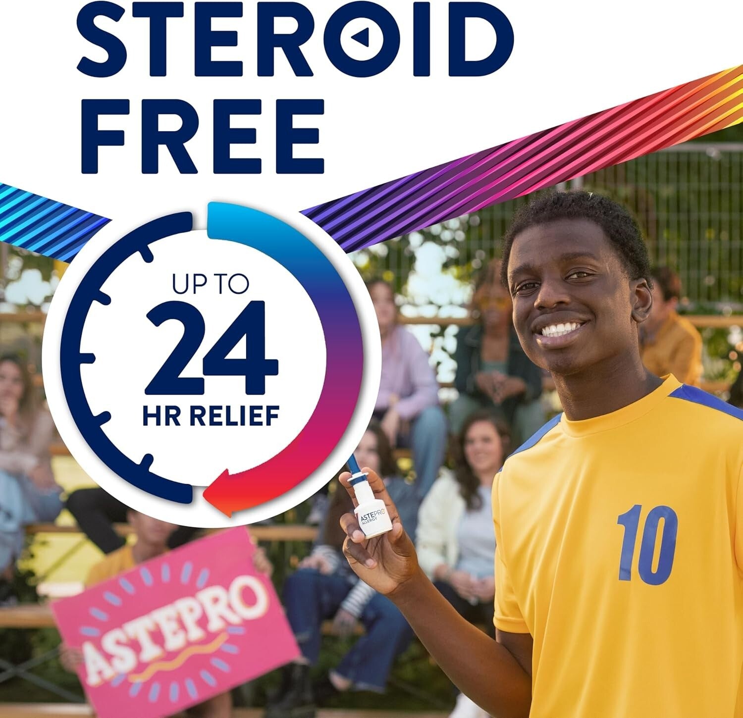 Non-Steroid Nasal Spray for Allergies - 200 Sprays + Soft Tissues Included