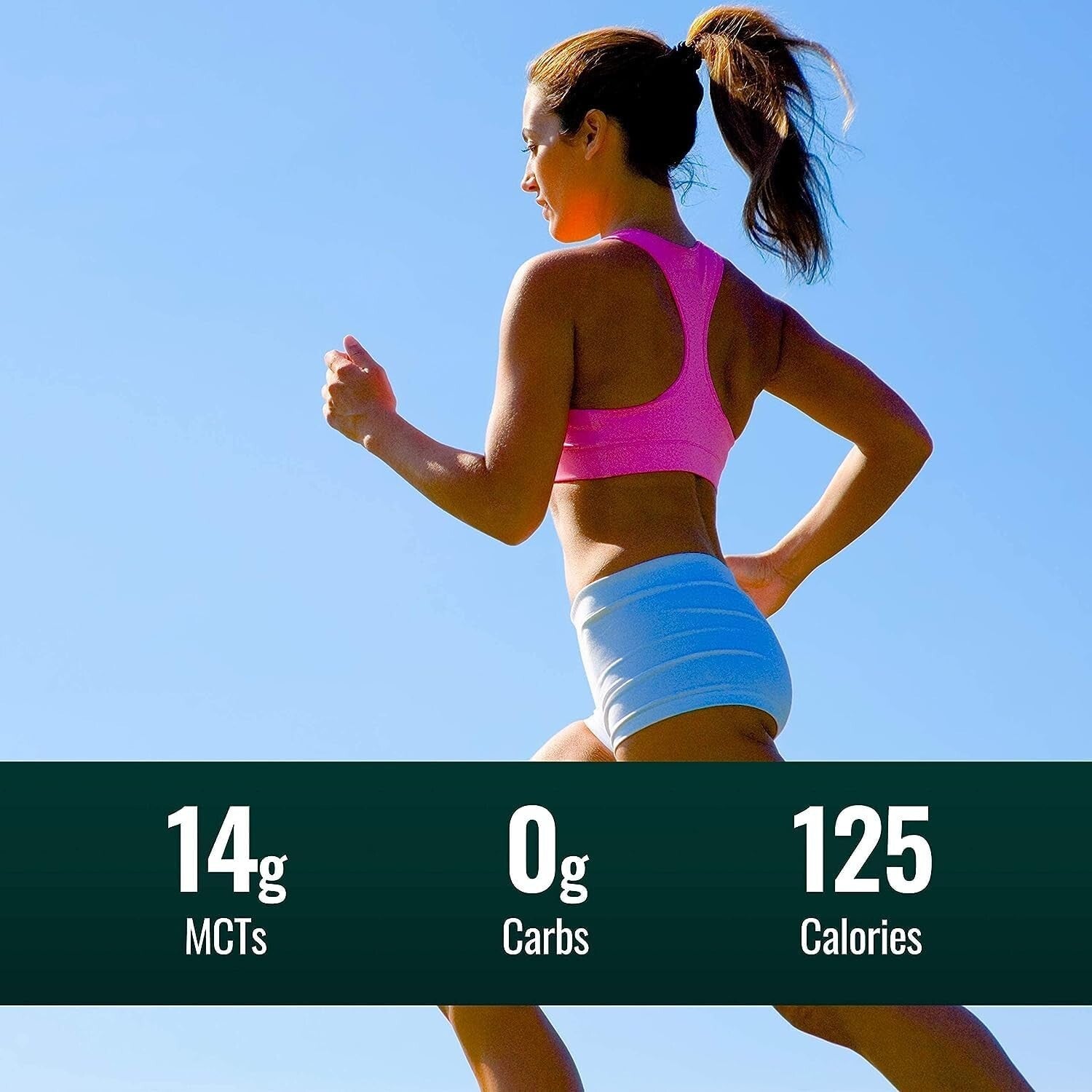 Organic MCT Oil - 32oz Glass Bottle, High-Quality Coconut Oil with 14g MCT