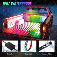 Load image into Gallery viewer, Flexible LED Truck Bed Light Strip - 60inch RGBIC with Music Sync &amp; Mounting Kit