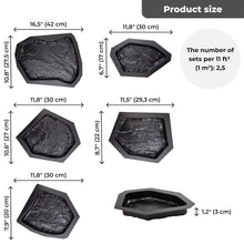 Load image into Gallery viewer, 6 Pack Reusable Concrete Molds for Stunning Flagstone Pathway Designs