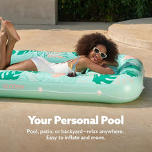 Load image into Gallery viewer, Versatile 4 in 1 Aqua Blue Inflatable Pool Float - Perfect for Sunbath &amp; Parties