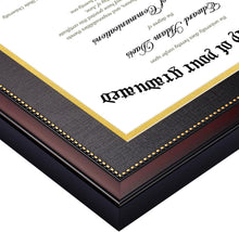 Load image into Gallery viewer, Sophisticated Matte Finish Diploma Frame with Tassel Holder - Ideal Gift