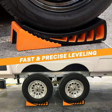 Load image into Gallery viewer, Quick &amp; Precise RV Levelers with Chocks – Dual Axle 2-Pack for Stress-Free Setup