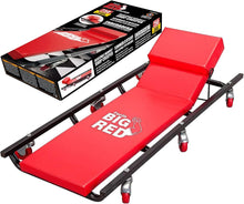 Load image into Gallery viewer, Heavy-Duty Rolling Garage Creeper Bench with 6 Swivel Casters - 250 lbs Capacity