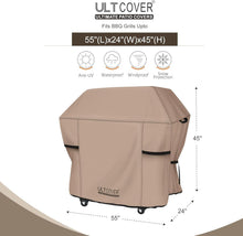 Load image into Gallery viewer, Weatherproof BBQ Cover 55" for 3-5 Burner Grills - Secure &amp; Stylish Protection