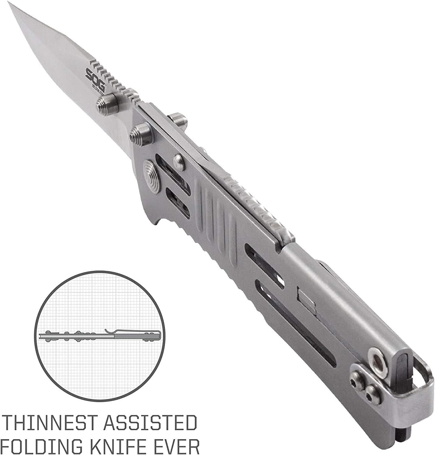 Water-Resistant SlimJim Pocket Knife – Lightweight, Ambidextrous, 2-Inch Blade