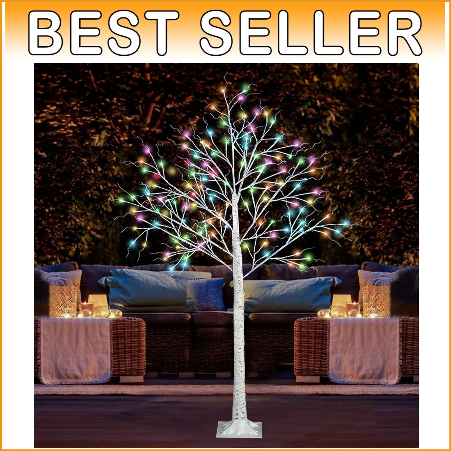 Enchanting 6FT LED Birch Tree with 120 Light Sources - Perfect for Holidays