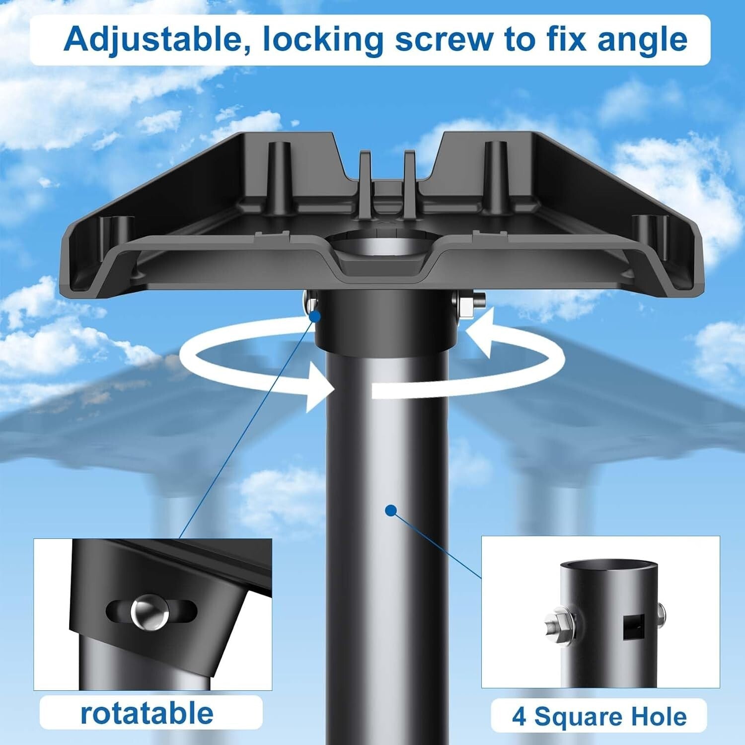 Versatile Mounting Solutions for Starlink V3 - Wall and Roof Adjustable Kit